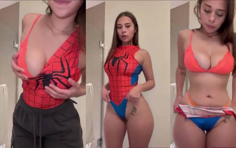 Sophie Rain Spider Man Nudes Teasing Big Boobs Ass