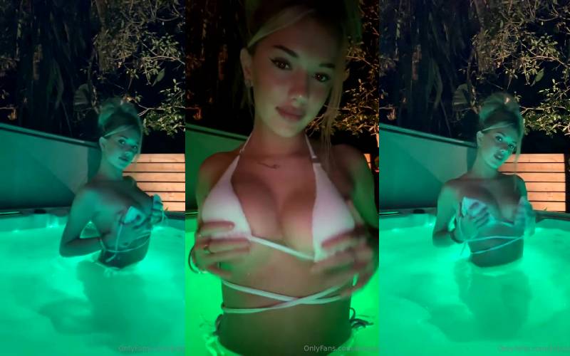 Breckie Hill Leaked Onlyfans Nude Boobs In Pool